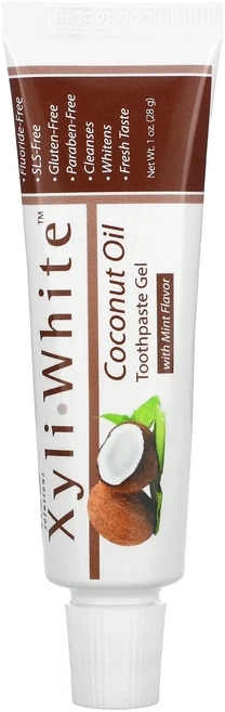 헁복하고 건강하세요 NOW Foods 솔루션스 자일리화이트 치약 젤 코코넛 오일 민트 향 1 oz (28 g) 늘 챙기셔야합니다, NOWFoods솔루션스자일리화이트치약젤코코넛오일민트향1 - 쿠팡