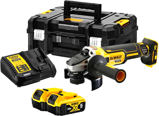 디월트 DCG405P2 충전그라인더 20V5.0Ah 배터리2개세트 풀옵션, 1세트