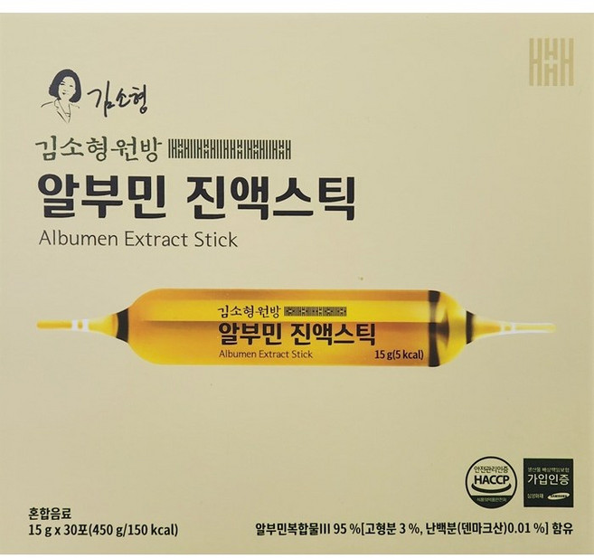 김소형 원방 알부민 진액스틱 30포, 3개, 30회분
