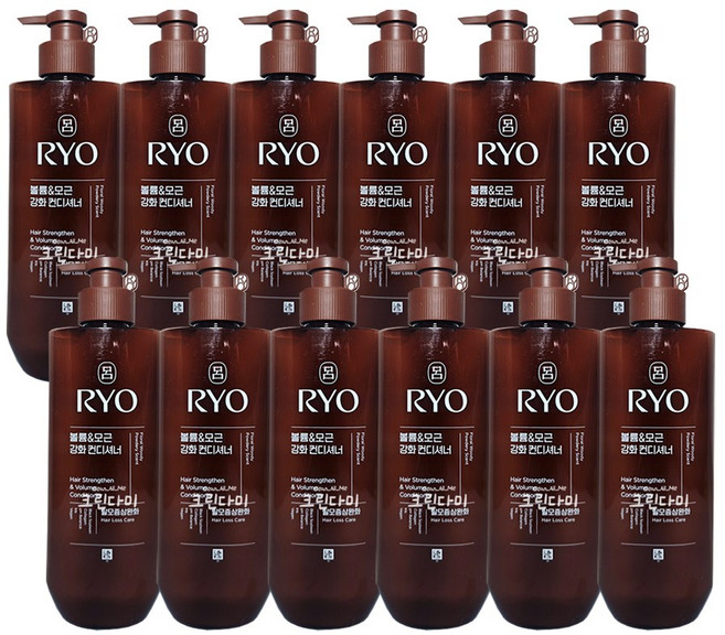 려 흑운 볼륨&모근 강화 컨디셔너 592ml 12개