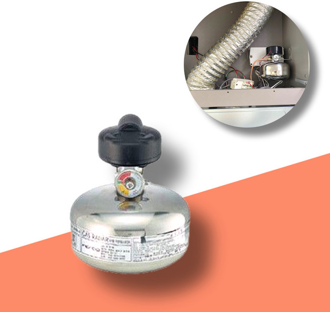 주방 후드 자동식 소화기 액체 확산 인덕션 전기렌지용, 1개