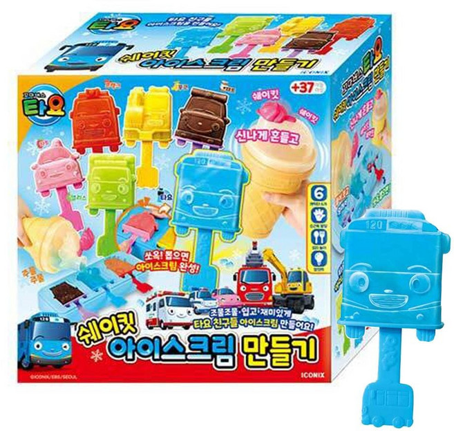 EAS 아이코닉스 타요 쉐이킷 아이스크림 만들기 092257, 1개, 상세페이지 참조