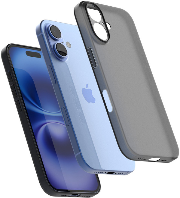 레드빈 고스트핏 0.6mm 초슬림 풀커버 변색없는 생폰느낌 핸드폰 케이스 아이폰16 매트 그레이