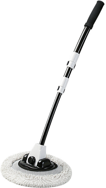 세차 밀대 자동차 전용 밀대 손상 방지 세차 브러시 청소 도구 차량 청소 기구, 흑백 밀대[3단 신축+알루미늄 합금 엘보], 1개