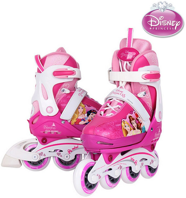 디즈니 프린세스 아동용 인라인스케이트, 핑크, 1개