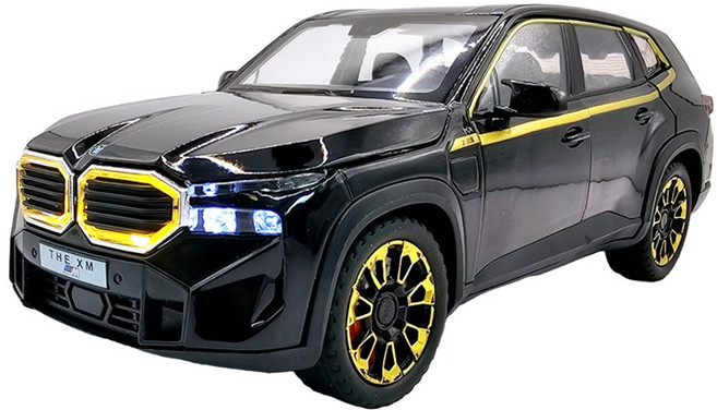 BMW XM SUV 1:24다이캐스트 미니카, 블랙, 1개