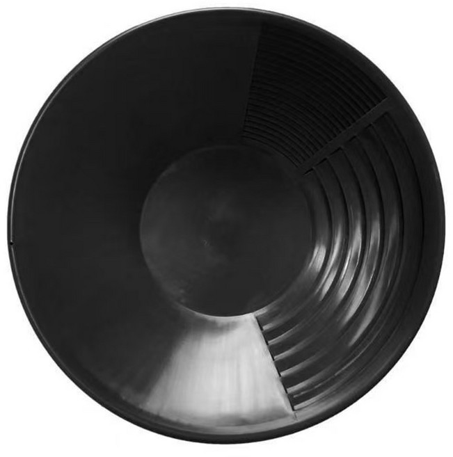 사금 채취 패닝 접시 사금채취 장비 도구 금 추출 캠핑 레저 등산 강 하천 주말 취미 생활, 블랙, 2개