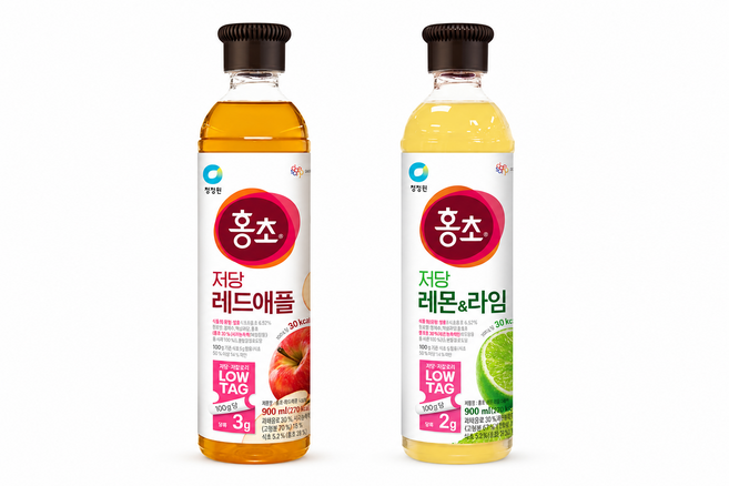 대상 청정원 저당 홍초 레드애플+레몬라임, 2개, 900ml