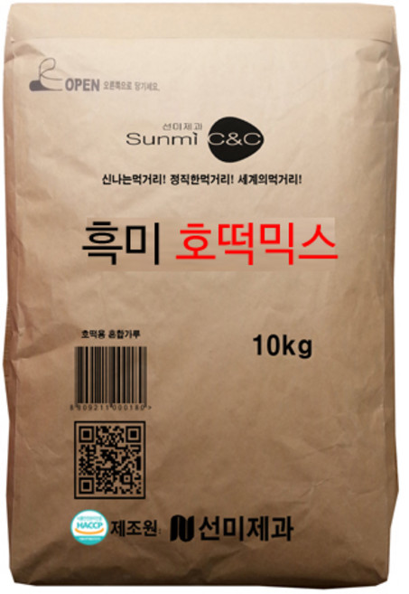 [선미c&c] 흑미호떡믹스 10kg, 1개