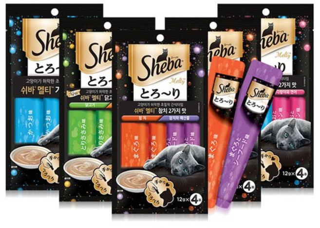 쉬바 멜티 고양이 파우치 간식 5종 20P, 1세트, 가다랑어2가지맛