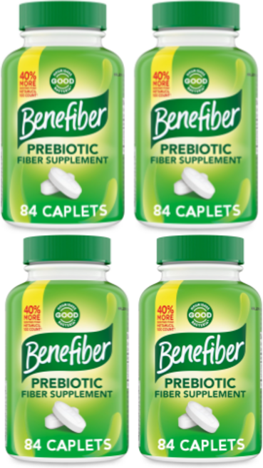 Benefiber 베네파이버 프리바이오틱 식이섬유 보충제 84캡슐, 4개, 84정