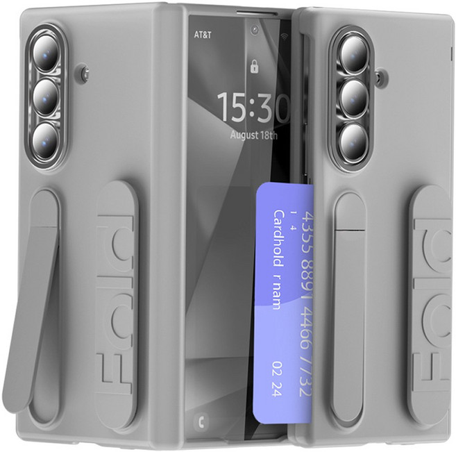 Elvo 갤럭시폴드7 힌지보호 사이드 카드수납 핸드스트랩 풀커버 케이스