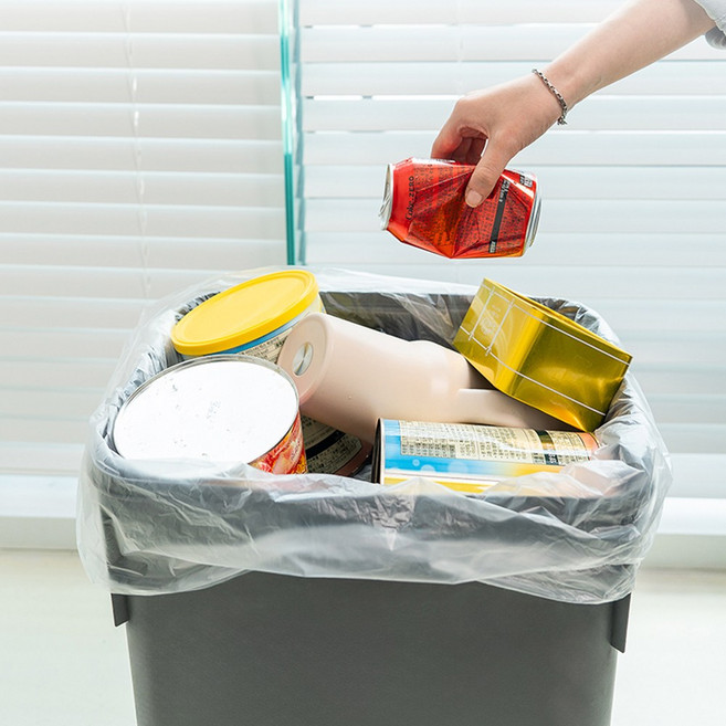 분리수거 평판 비닐봉투 100매 30L 40L 80L 투명 청색 재활용품 배접 쓰레기봉투 봉지 비닐봉지, 100개