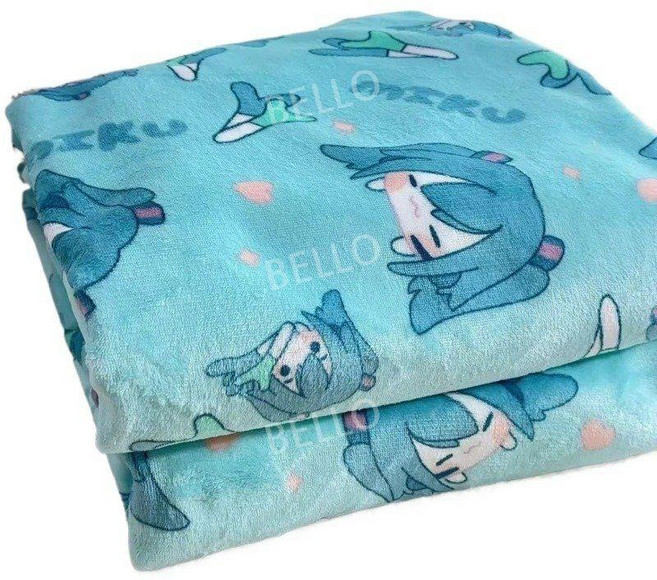 하츠네미쿠 겨울담요 무릎담요 블랭킷 보컬로이드 귀여운 극세사