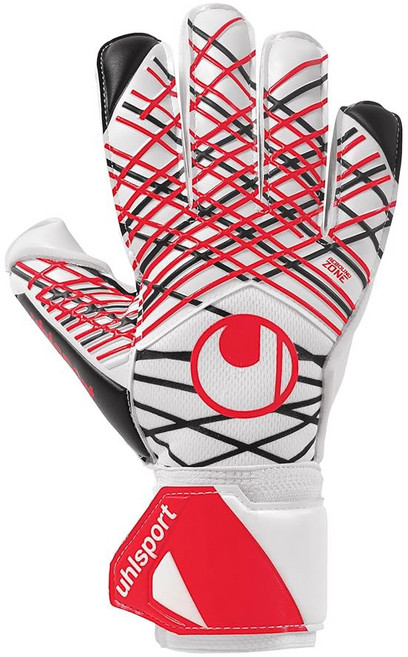 uhlsport | Absolutegrip 2025 골키퍼 장갑 흰색 / 검정색 빨간색, 7, 1개