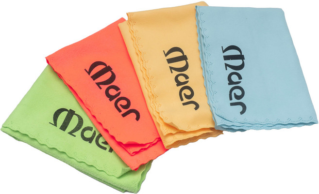 악기 극세사 융 바이올린 통기타 플룻 29.5x26 다목적 클리너, 오렌지, 1개