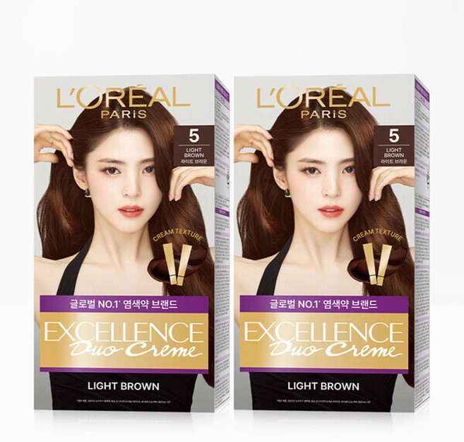 로레알파리 엑셀랑스 듀오크림 염모제 2개