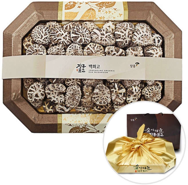 프리미엄 장흥 표고버섯 선물세트 프리미엄5호 [백화고2호] / 백화고 400g, 1세트