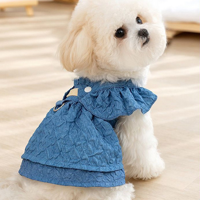 besteffie 강아지 원피스 반려동물 패션 의류 공주 스타일 K87, 1개, 01사진색