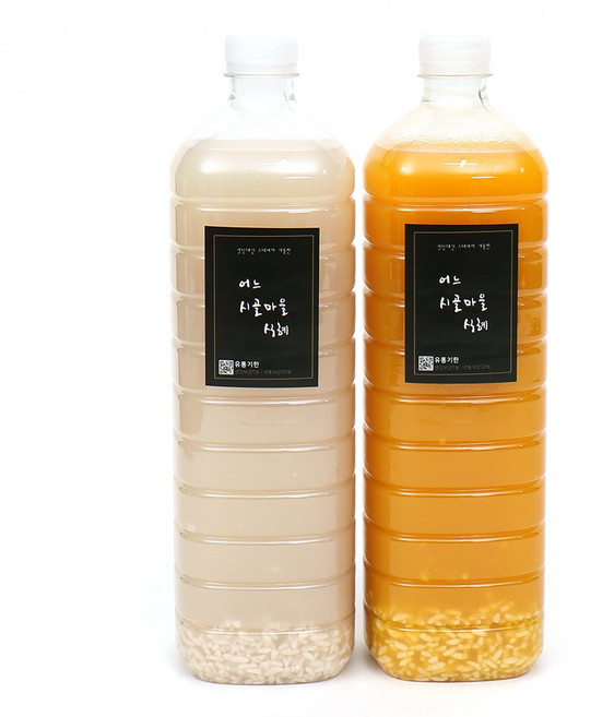 수제 무설탕 저당 스테비아 밥알있는 전통식혜+단호박식혜, 1.5L, 2개