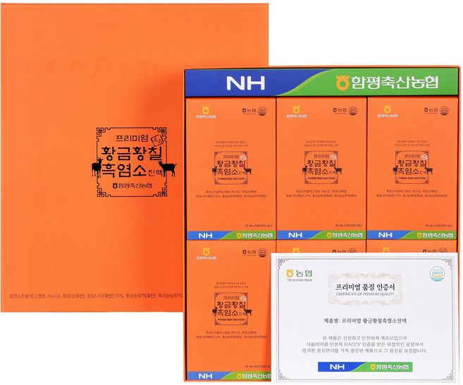 프리미엄황금황칠흑염소진액 70ml 30개입 1개, 30개