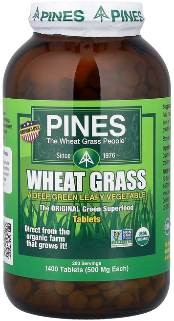 Pines International 밀싹 500mg 1 400정 International (파인스 인터내셔널), 1400 개, 1개 - 쿠팡