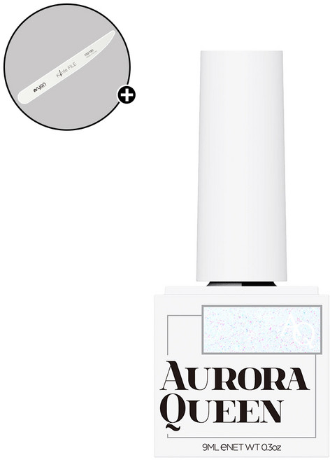 디젤 오로라퀸 파스텔 네온 야광 자석 글리터젤 알로하 8종 단품 + 엔리안 나이프파일 증정, 1개, 9ml, AQ.256 Crystal Wave