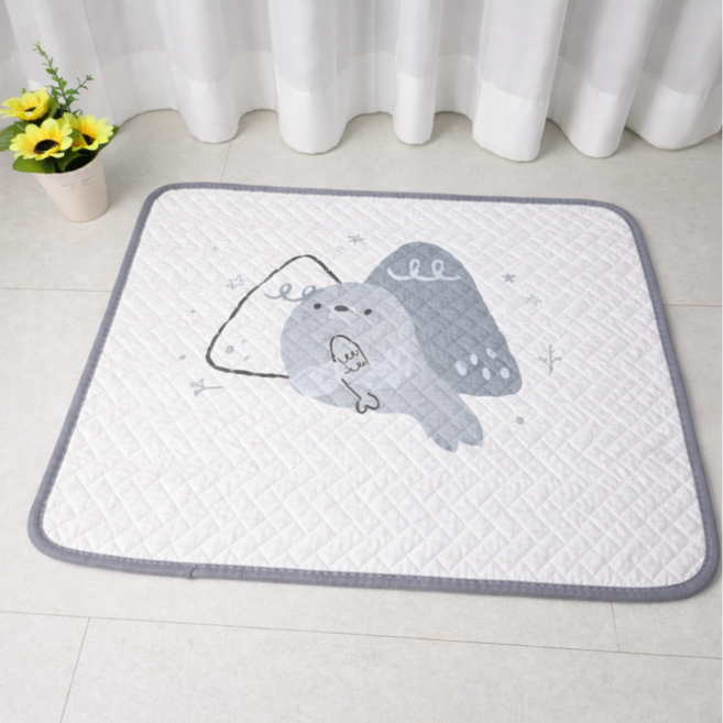 온더맷 면 발매트 세트, 1개, 코지그레이 1+1