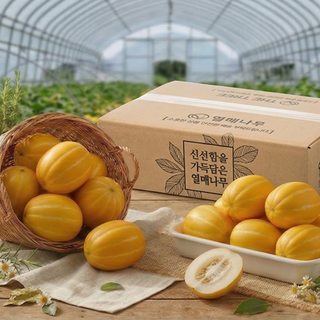 [열매나무] 햇 성주 금싸라기 참외, 1박스, 4kg