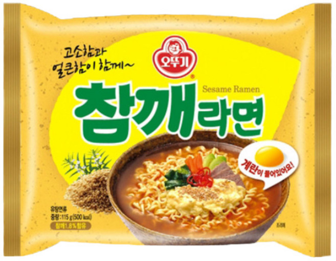 오뚜기 참깨라면 115g, 1개
