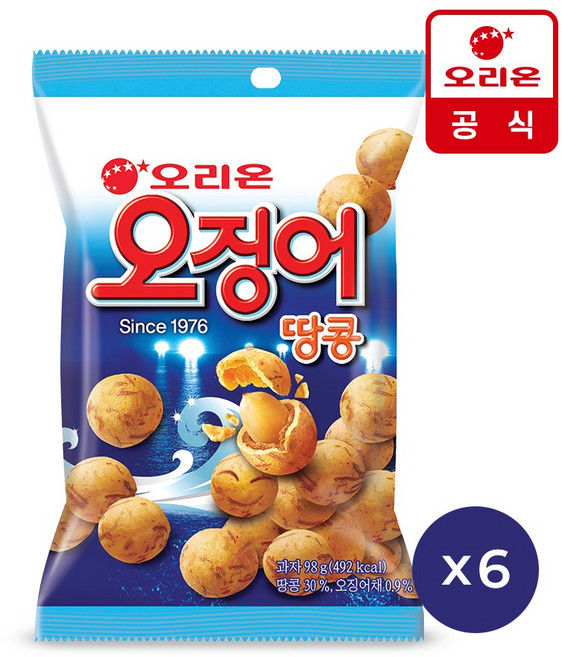 오리온 오징어 땅콩, 80g, 32개