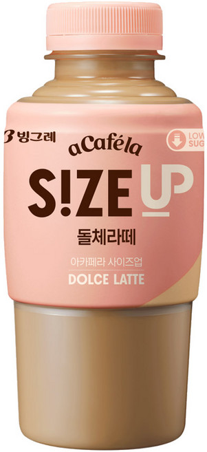 빙그레 아카페라 사이즈업 돌체라떼, 350ml, 20개