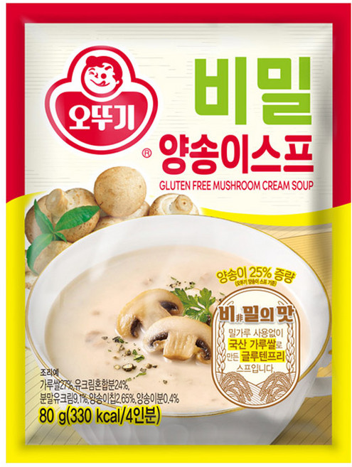 오뚜기 비밀 양송이 스프, 1개, 80g
