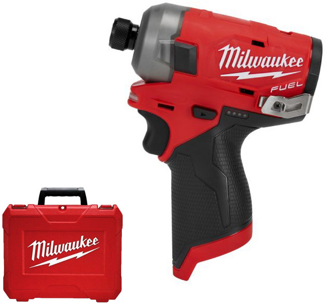 밀워키 M12 FQID-0C0 M12 FUEL 오일펄스 임팩트 드라이버 베어툴 케이스 포함 저소음 무선 전동 충전, 1개