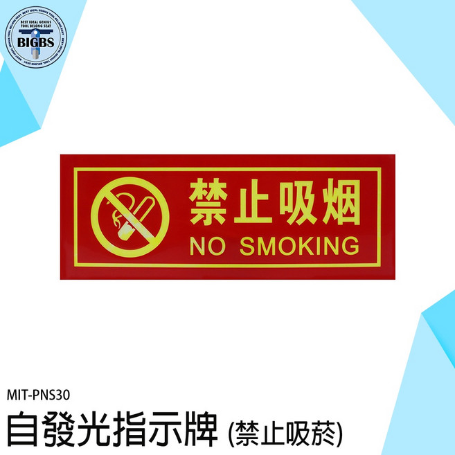 PNS30 自發光指示牌 禁止吸菸, 詳見包裝, 詳見包裝