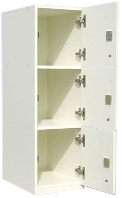 sy개인사물함3인용 학원 락카장 사무용락카 보관함 완제품, 화이트(연한미색)A형(상부장), 3단