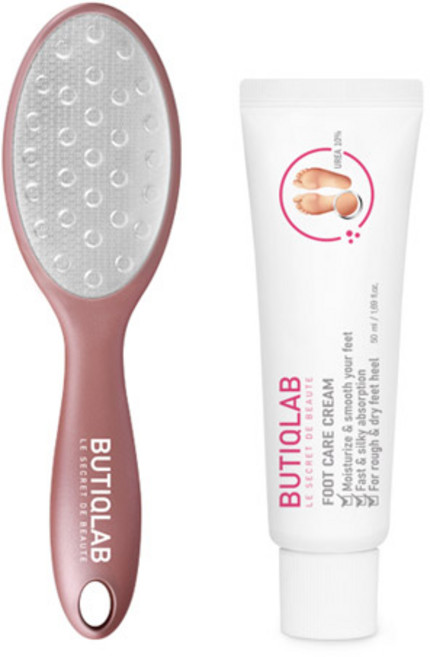 뷰티끄랩 S메탈 풋파일 애쉬핑크 + 풋크림 50ml, 1세트, 1개