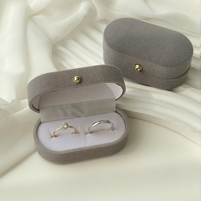 벨벳 반지케이스 커플링 보관함 프로포즈 반지함 결혼반지 수납