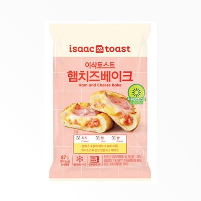 이삭토스트 햄치즈 베이크, 3개, 87g