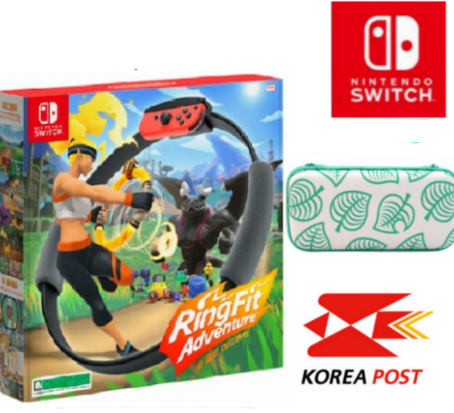 닌텐도스위치 링 피트 어드밴처 한글판, [정품] 링피트 어드벤처 한글판+동물의숲 알로하 파우치