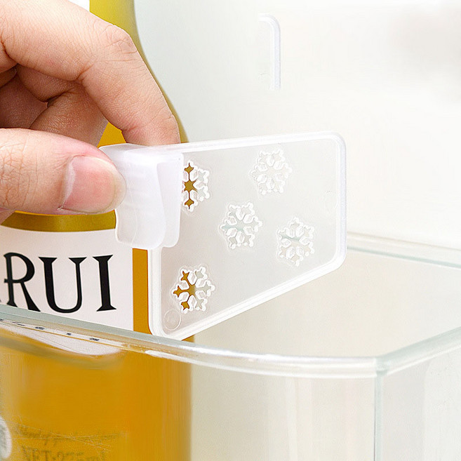 10p/20p/30p 냉장고 칸막이 클립 다용도 칸 정리 미니 일체형, 반투명