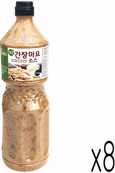 새마원 청양간장마요소스 1.9kg 업소용 먹태 마요네즈 마른안주 소스, 8개
