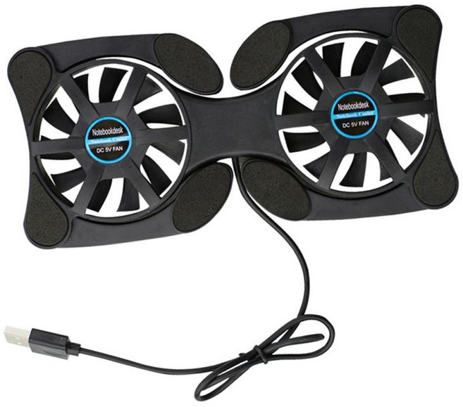 HAIMINGJUN 7-15 인치 PC 노트북 노트북 용 미니 USB 접이식 냉각 쿨러 패드, 190x90x22mm, 플라스틱, 블랙