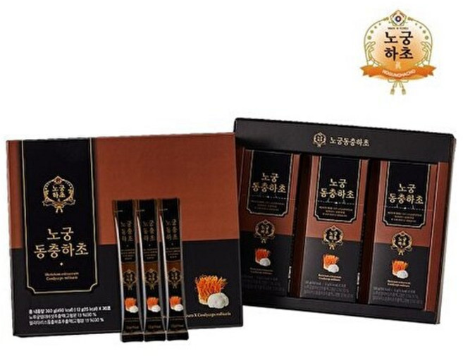 노궁하초 [노루궁뎅이버섯+동충하초 배합] 노궁 동충하초/3개월분, 360g, 3박스