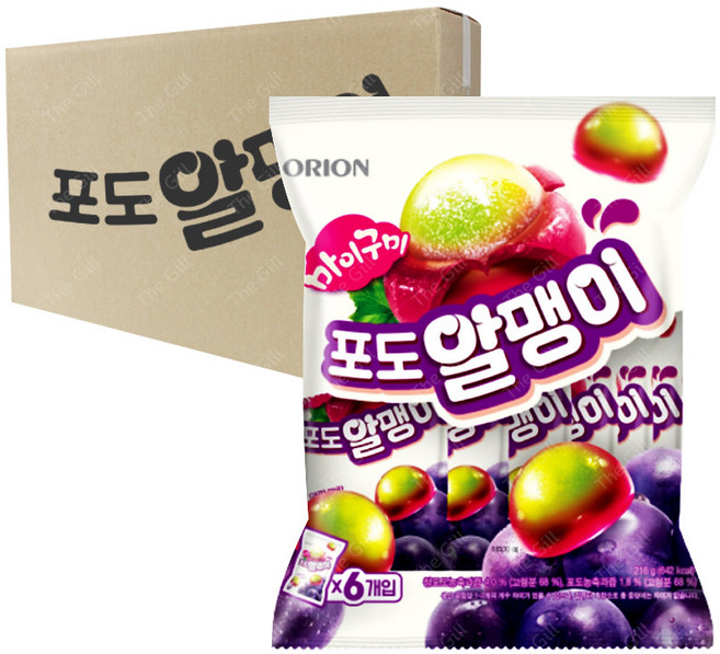 마이구미 포도알맹이 216g 12입 1박스, 2.592kg, 1개