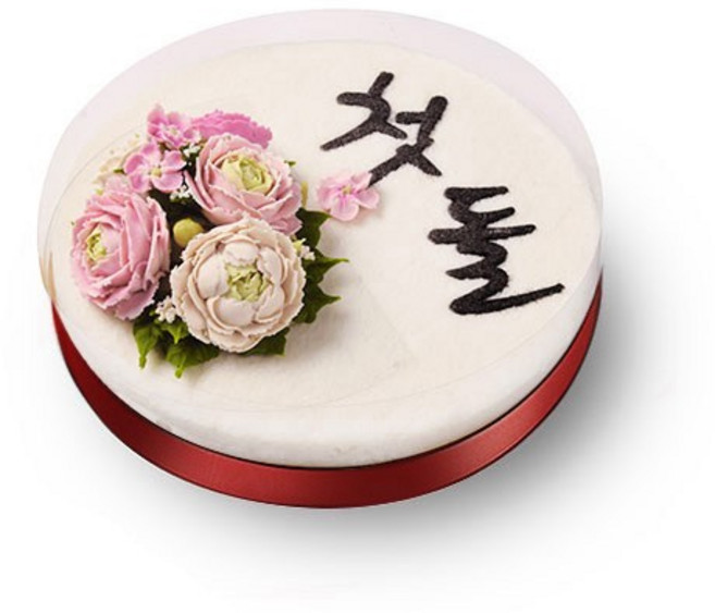 [떡보의하루 본사] 떡케이크 앙금백설기케익(첫돌) 전국150여개 매장 직접배달, 2.3kg, 1개