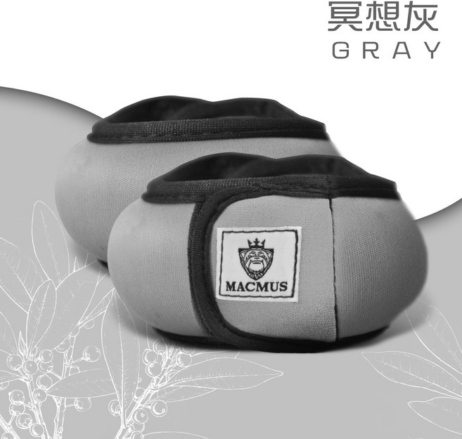 MACMUS 瑜珈沙包 1-6公斤 負重沙袋 健身訓練 瑜伽 復健綁手腳, 暝想灰, 1公斤/組 0.5 x 2 四大超商可
