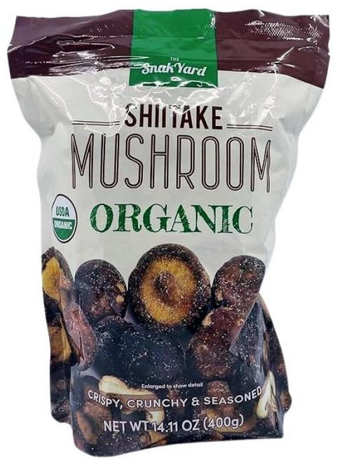 표고버섯 유기농 크리스프 400g(100온스) 재밀봉 가능한 백, 1