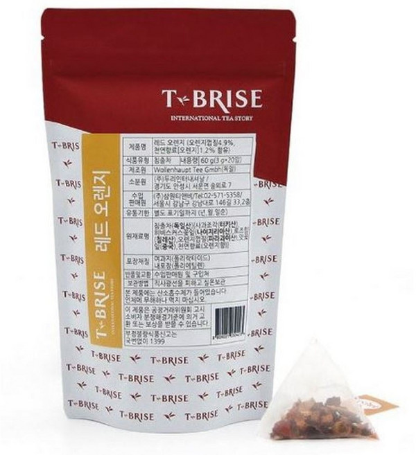 티브리즈 레드오렌지, 그레이프애플스파이스 20티백, 20개입, 1개