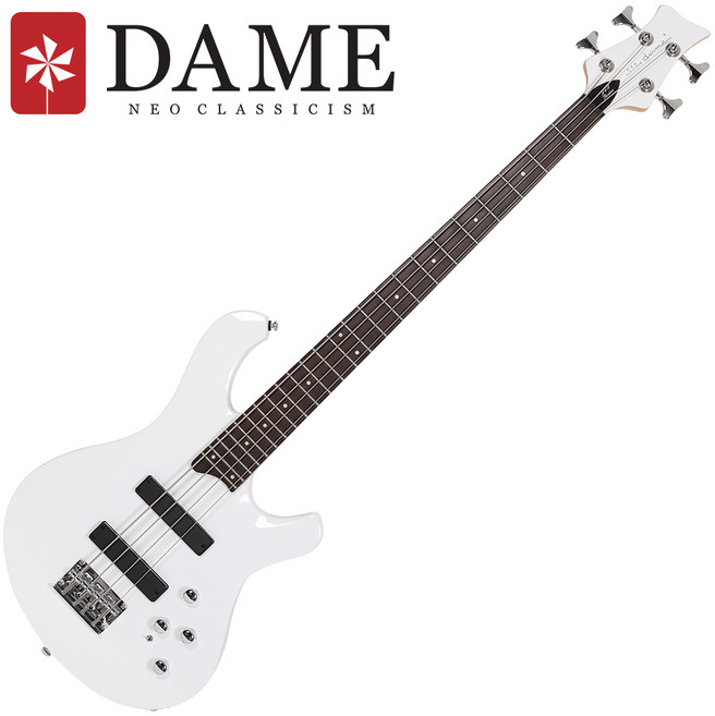 데임 폴앤폴 250 입문용 베이스 기타, WH (화이트), 1개